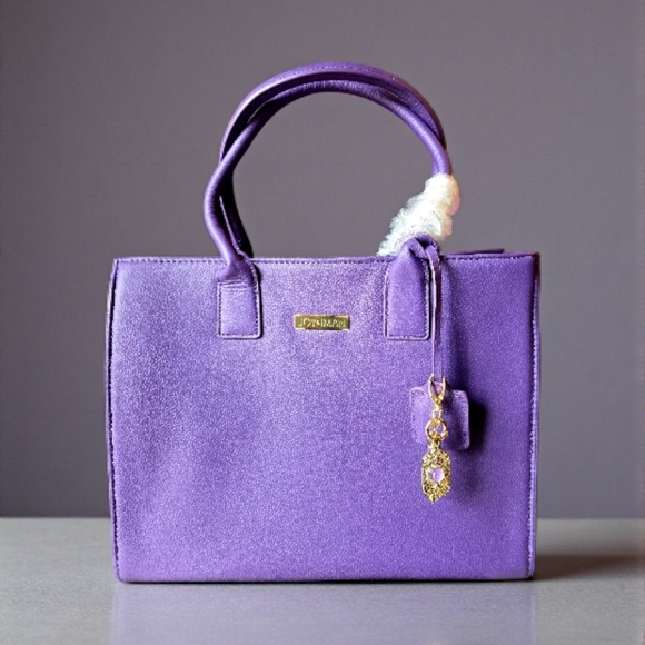 Joy & Iman Handbags - Unique Work/Play Purple Tote by Joy and Iman NWT